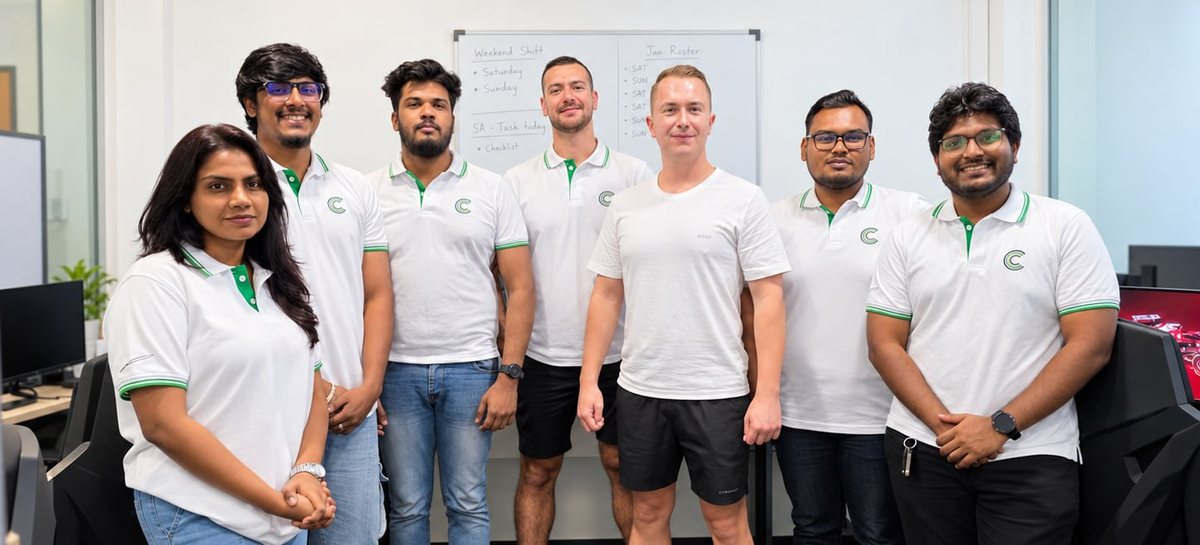 Umbrella Connect team members in the managed office in Sri Lanka